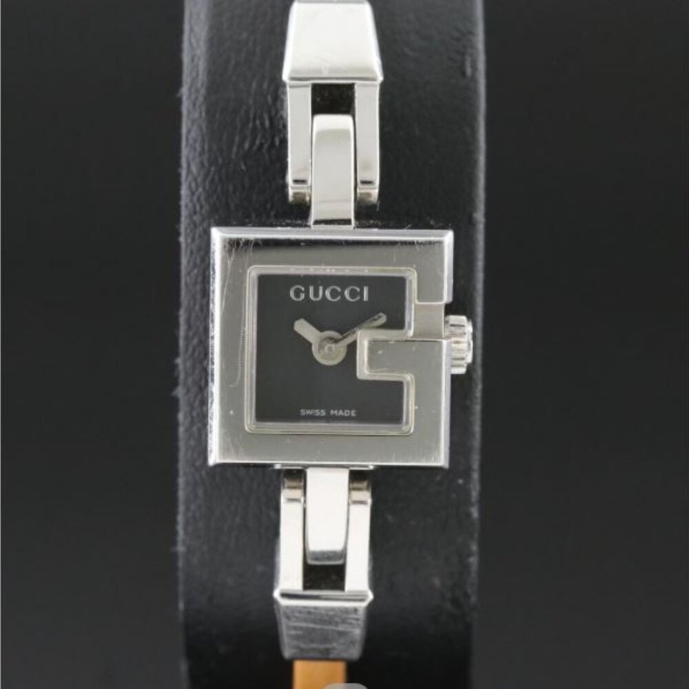Gucci “G” Black Dial 14mm Stainless Steel Quartz Watch – Model 102 - Picture 5 of 6